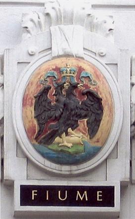 Das Wappen von Rijeka (Fiume)