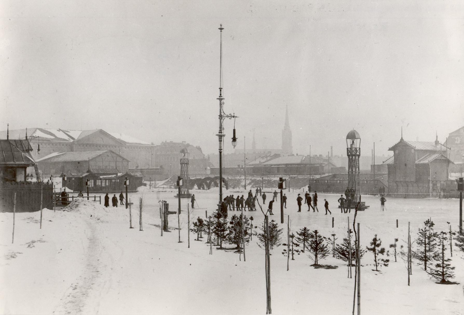 1867: Erster Platz des neu gegr�ndeten Eislaufvereins