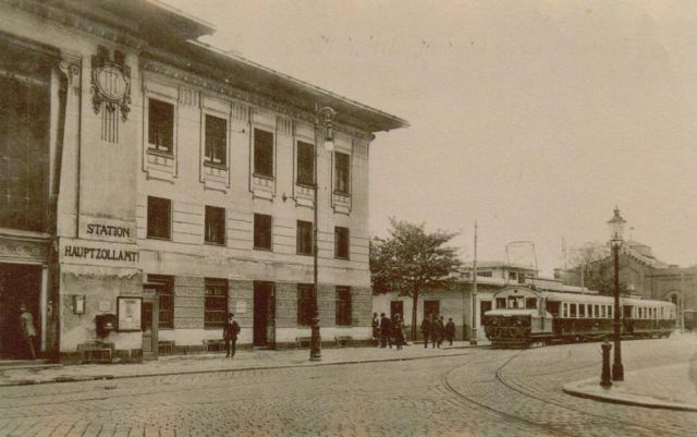 Die Anfangs- bzw. Endstelle der Pressburger Bahn in der Gigergasse