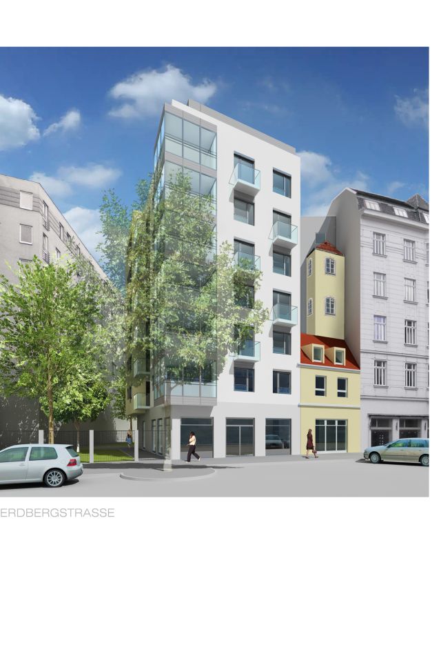 Der geplante Neubau, in den der Schubertturm integriert sein wird.