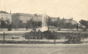 Springbrunnen gegen den Landstra�er G�rtel